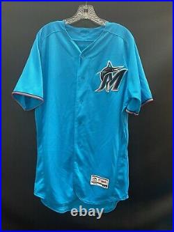 Evans #97 Miami Marlins Game Used Stitched Authentic Jersey (minors)