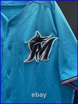Evans #97 Miami Marlins Game Used Stitched Authentic Jersey (minors)