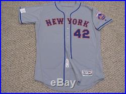 FAMILIA size 50 #42 JACKIE ROBINSON DAY 2017 New York Mets game jersey MLB HOLO
