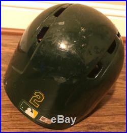 FINAL SALE KHRIS DAVIS Game Used Batting Helmet Worn MLB athletics oakland as