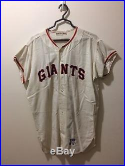 Frank Johnson Game Worn/used 1969 Sf Giants Flannel Jersey #20 El Paso, Tx