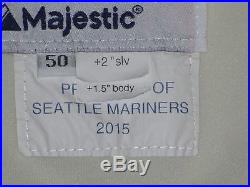 Felix Hernandez 2015 Seattle Mariners game used worn jersey alt cream sz 50 #34
