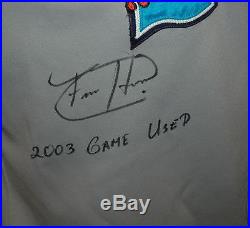 Felix Hernandez Game Used 2003 Autographed Everett Road Aquasox Jersey Mariners