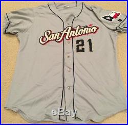 Fernando Tatis Jr 2017 Game Used AA Jersey San Antonio Missions San Diego Padres
