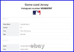 Fernando Tatis Jr MLB Authenticated Padres GAME USED Nike Jersey