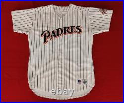 Fernando Valenzula Signed San Diego Padres Russell Athletic Game Worn Jersey