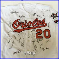 Frank Robinson Signed Game Worn 1993 All Star Game Jersey 46 Signatures! JSA COA