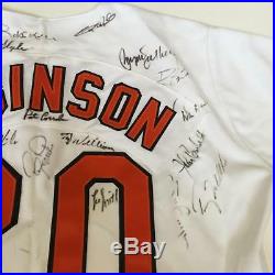 Frank Robinson Signed Game Worn 1993 All Star Game Jersey 46 Signatures! JSA COA