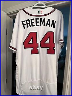 Freddie Freeman 2021 All-star Bp-worn Jersey Number 44 To Honor Hank Aaron