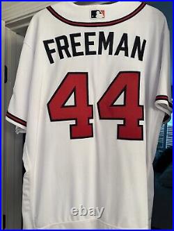 Freddie Freeman 2021 All-star Bp-worn Jersey Number 44 To Honor Hank Aaron