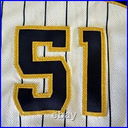 Freddy Peralta Game Worn Jersey #51- Milwaukee Brewers 2023 Season + Auto Pic