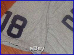 GAME USED 1962 DETROIT TIGERS VINTAGE FLANNEL BASEBALL JERSEY TERRY FOX 1960s