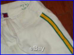 GAME USED 1969 OAKLAND A's VINTAGE FLANNEL BASEBALL PANTS WORN TED KUBIAK JERSEY