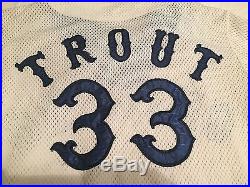 GAME USED 1980 Steve Trout Chicago White Sox Home Jersey #33 Softball Style RARE