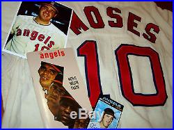 Game Used California Angel 1971 Jerry Moses Flannel Baseball Jersey Worn Vintage
