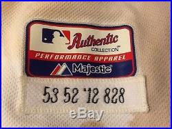 GAME USED Champagne Stain Playoff JERSEY Detroit Tigers Baseball MLB Authentic