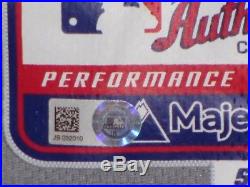 GAME USED WORLD SERIES size 46 Johnson 2015 Mets game used jersey MLB HOLOGRAM