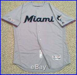 GARRETT COOPER size 48 #26 2019 MIAMI MARLINS game jersey issued road gray MLB