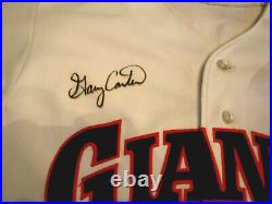 GARY CARTER Game Worn & Signed 1990 Giants Jersey -JSA & Lelands LOA's