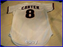 GARY CARTER Game Worn & Signed 1990 Giants Jersey -JSA & Lelands LOA's
