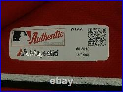 GOODWIN size 46 #8 2018 Washington Nationals game jersey issued ALT RED MLB HOLO