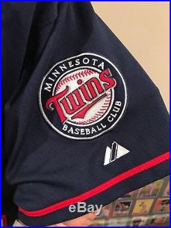 GORGEOUS Justin Morneau Auto'd 2012 Authentic GAME WORN Jersey, Minnesota Twins