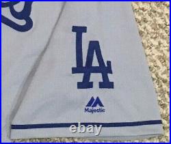 GRANDAL size 46 #9 2018 LOS ANGELES DODGERS game jersey road gray issued MLB