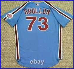 GRULLON #73 size 50 2020 PHILADELPHIA PHILLIES Home RETRO Game Jersey issue MLB