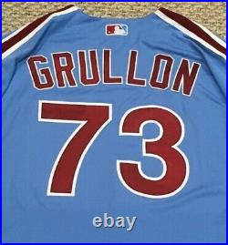 GRULLON #73 size 50 2020 PHILADELPHIA PHILLIES Home RETRO Game Jersey issue MLB