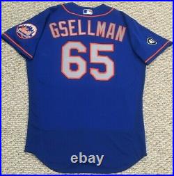 GSELLMAN size 44 #65 2020 New York Mets game jersey issued road blue 41 MLB