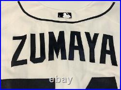 GU JOEL ZUMAYA 2006 ALCS Game4 GAME USED Detroit Tigers Jersey MLB Authenticated