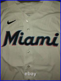 Game Issued Worn Nike Florida Miami Marlins Jackson Jersey Holo