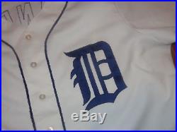 Game Used 1990 Detroit Tigers Vintage Wilson Baseball Jersey Edwin Nunez Worn