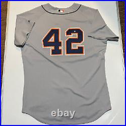 Game Used 2007 CURTIS GRANDERSON Detroit Tigers GAME USED 42 Baseball Jersey MLB