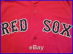 Game Used Boston Red Sox #2 Jacoby Ellsbury 2013 Red Alternate Jersey vs Yankees