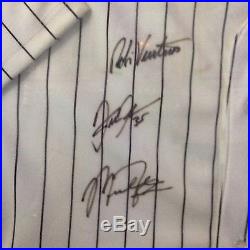 Game Used Chicago White Sox Cominskey Park Jersey. Autographed by Michael Jordan