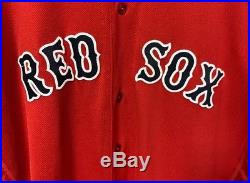 Game Used Christian Vazquez Boston Red Sox Home Alternate Jersey MLB 2016 Season