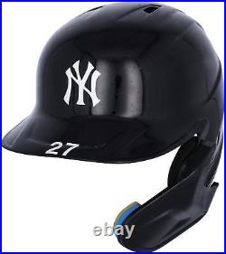 Game Used Giancarlo Stanton Yankees Helmet