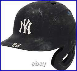 Game Used Harrison Bader Yankees Helmet Fanatics Authentic COA Item#13226719