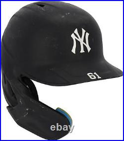 Game Used Jake Bauers Yankees Helmet Fanatics Authentic COA Item#13226717
