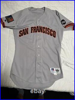 Game Used Mike Benjamin 1994 San Francisco Giants Road Jersey