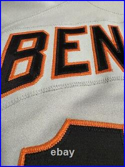 Game Used Mike Benjamin 1994 San Francisco Giants Road Jersey