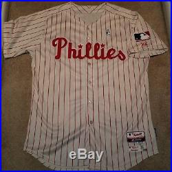 Game Used Philadelphia Phillies 1969 Throwback Jersey with MLB COA
