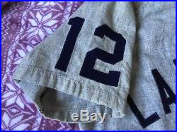 Game Used Worn Detroit Tigers / Lakeland Tigers Flannel Road Jersey Utterly Rare