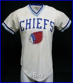 Game Worn 1978 Luis Melendez Syracuse Chiefs (Blue Jays) Home Jersey #10