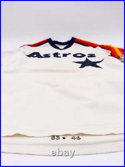Game Worn 1983 #42 Bert Roberge Houston Astros Road Rainbow Jersey, Medali