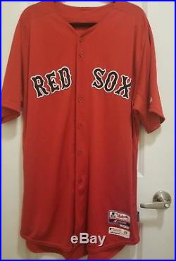 Game Worn 2015 Rookie Eduardo Rodriguez Boston Red Sox Cool Base Jersey Size 50