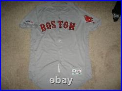 Game Worn/Issued Rafael Devers Boston Red Sox Road Jersey
