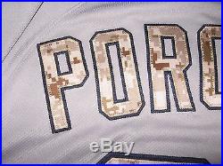Game Worn Rich Porcello Boston Red Sox Memorial Day Jersey-2015