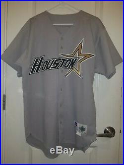 Game Worn Russell Houston Astros Johnson Jersey Size 46